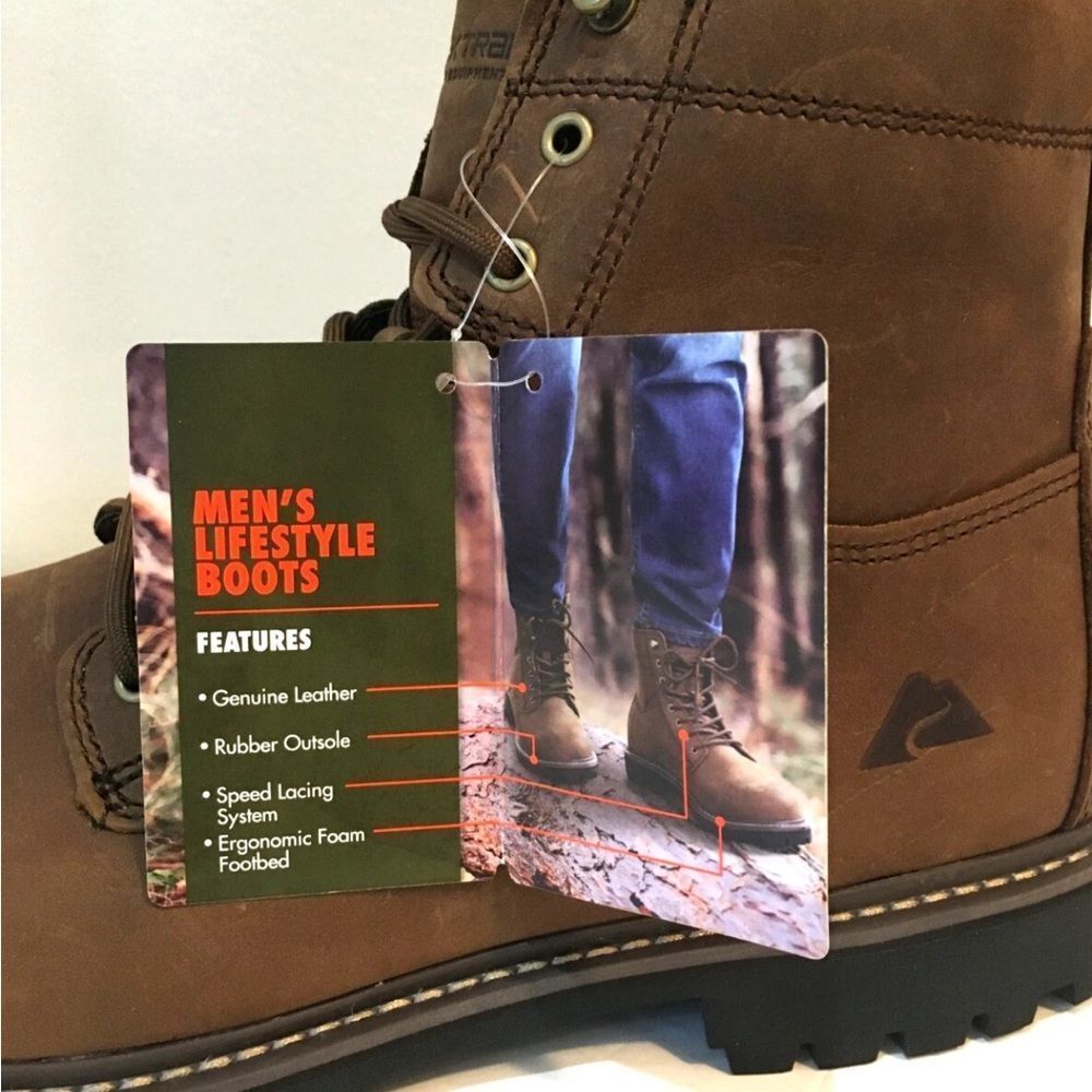 OZARK TRAIL MEN'S Size 13 Boots RANGE CLEAN TOE MOUNTAIN HIKING & HUNTING NIB - Picture 8 of 9